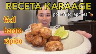 RECETA FÁCIL Y BARATA DE POLLO FRITO JAPONÉS [upl. by Ettenan459]