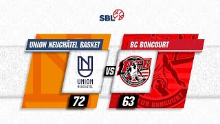 Union Neuchâtel Basket vs BC Boncourt  Game Highlights [upl. by Nayb]