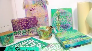 How to Gelli Print on 3D Objects [upl. by Steinke]