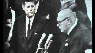 John F Kennedy makes Winston Churchill an honorary American citizen [upl. by Infeld505]