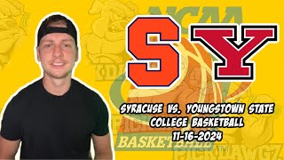 Syracuse vs Youngstown State 111624 Free College Basketball Picks and Predictions  NCAAB Pick [upl. by Ayanej]