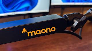 Maono Low Profile Mic Boom Arm Unboxing and How to Setup [upl. by Nosmas]