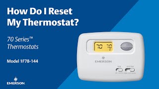 70 Series  1F78144  How Do I Reset My Thermostat [upl. by Nahtnamas]