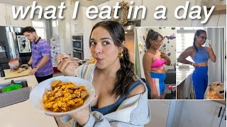 what I eat in a dayI lost 30lbs realistic  lazy high protein meals [upl. by Aleck]