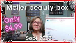 Meijer beauty box  Aug boxes  Sept 2022 [upl. by Ayimat882]