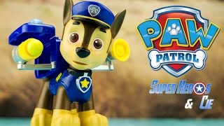 PAW PATROL Chase Jumbo Pup Figure Pat Patrouille Figurine géante 4k Jouet [upl. by Jonati608]