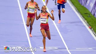 Beatrice Chebet closes down controversial women’s 5000m  Paris Olympics  NBC Sports [upl. by Llerrem348]