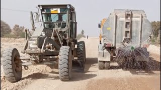 Amazing Motor Grader Bulldozer Dumper Truck Roller Together Working Road Construction [upl. by Tarazi]