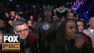 Deontay Wilders Ring Walk ahead of heavyweight title fight vs Tyson Fury  PBC ON FOX [upl. by Elay611]