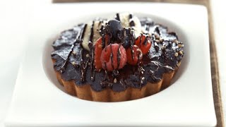 Recette  Tarte chocolatbanane facile [upl. by Annawt]