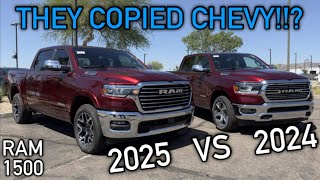 2024 Laramie VS 2025 Laramie  MORE TRUCK For LESS MONEY Everything NEWDifferent on the Ram 1500 [upl. by Meg]