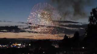 Malaysias Fireworks Presentation at English Bay Vancouver Canada [upl. by Jehial]