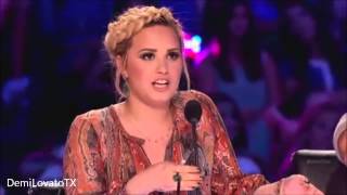 Best Moments of Demi Lovato on The X Factor USA 2013 Auditions 1 [upl. by Rabelais]