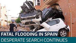 Spain floods More than 200 killed as anger grows over lack of water and aid  ITV News [upl. by Mano]