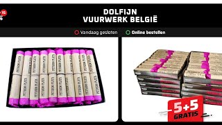 VUURWERK BESTELLEN ONLINE BIJ DOLFIJN VUURWERK BELGIË GOEDKOOP GOED VUURWERK [upl. by Amble]