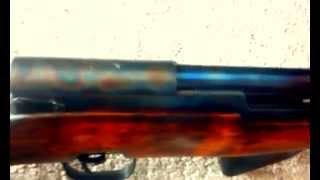 flame bluing the SKS giving it a multicolored quotcase hardenedquot look [upl. by Huesman]