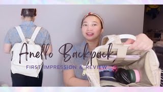 What’s in my Anello Backpack  First Impression  Review [upl. by Autumn]