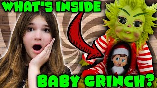 Whats Inside Baby Grinch He Ate The Elf On The Shelf [upl. by Dodi]