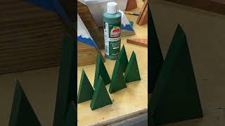 Painting some Christmas trees 15 degree cuts [upl. by Lynch131]