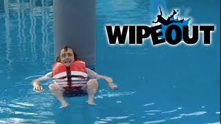 Richard Hammond Falls off The Sweeper  Wipeout HD [upl. by Korwin]