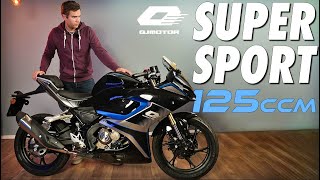 QJ Moto SRK 125 RR 125CCM 2024 ERSTFAHRT Vorserie TEST [upl. by Amlez]