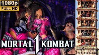 MK1 EARTHREALM MILEENA KLASSIC TOWER GAMEPLAY MAVADO AS KAMEO 1080p 60 FPS MORTAL KOMBAT 1 [upl. by Auburn]