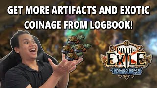 CÁCH LẤY NHIỀU ARTIFACTS VÀ COINAGE TỪ LOGBOOKS  EXPEDITION  PATH OF EXILE  3152 [upl. by Selym453]