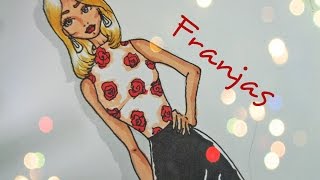 Desenho de Moda  Saia de Franjas [upl. by Terina856]