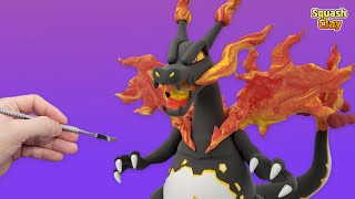 Pokémon Clay Art  Shiny Gigantamax Charizard [upl. by Ahcorb]