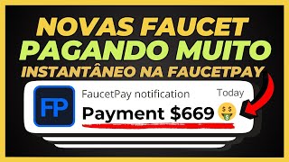 NOVA FAUCET PAGANDO A CADA 1 MINUTOS DIRETO NA FAUCETPAY Prova de Pagamento [upl. by Baillie]