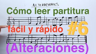 Cómo leer partitura fácil y rápido 6 ALTERACIONES  Obeth Toledo [upl. by Aynat]