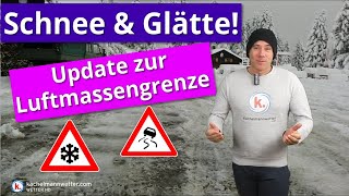 Winterwetter geht in eine neue Runde  Schneeschauer und Luftmassengrenze [upl. by Alemat444]