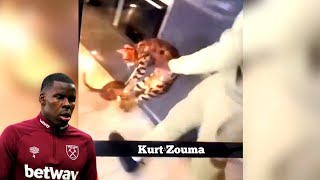 West Ham Defender Kurt Zouma apologises for kcking cat  Zouma Cat Video [upl. by Lisetta]