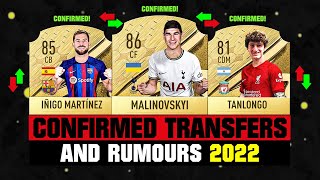 FIFA 23  NEW CONFIRMED TRANSFERS amp RUMOURS 🤪🔥 ft Malinovskyi Martinez Tanlongo etc [upl. by Hitoshi]