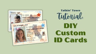 DIY Child ID Card Tutorial How To Design Your Own Identification Cards for Child Safety or Play [upl. by Mada]