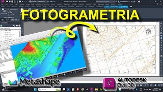 Fotogrametría con Drone Resultados de AgiSoft a Civil 3D [upl. by Cliff877]