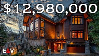 Inside This 12980000 Mountain Chalet in Whistler [upl. by Ellerd]