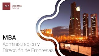 MBA Máster en Dirección y Administración de Empresas [upl. by Noryt616]