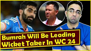 Jasprit Bumrah will be leading wickettaker in the upcoming T20 World Cup 2024 says Ricky Ponting [upl. by Hapte535]