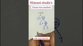 find the prime factors । factor tree methed prime factors treemethed product trending [upl. by Kenweigh]