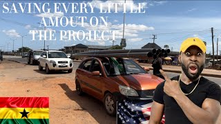 BUILDING MY FIRST HOUSE IN GHANA  SAVE EVERY LITTLE MONEY movingtoghana livinginghana accra [upl. by Aron]