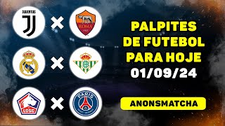 Palpite de futebol para hoje Juventus  Roma Real Madrid  Betis Lille  PSG [upl. by Braeunig250]