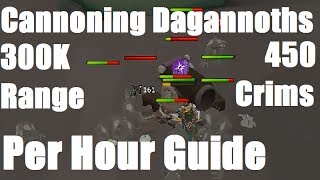 Cannoning Dagannoths Guide  300K Range XP and 400 Crimsons PHR Runescape 2014 [upl. by Meave946]