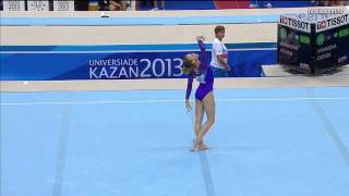 Ksenia Afanasyeva FX routine 2013 Universiade AA Finals [upl. by Nitnert]