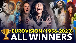 All Winners of Eurovision Song Contest 19562023 [upl. by Eenerb639]