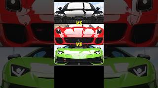 Race 🔥 Aventador vs AUDI RS7 vs FERARRI 599 GTO lamborghini ferrari audi shortsfeed [upl. by Vona]