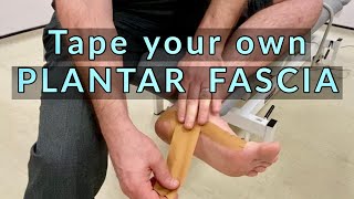 Tape your own Plantar Fascia  Low Dye Taping Technique [upl. by Rafael]