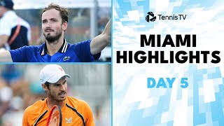 Medvedev Faces Norrie Murray amp Machac Clash  Miami 2024 Day 5 Highlights [upl. by Bradney255]