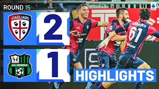 CAGLIARISASSUOLO 21  HIGHLIGHTS  Cagliari have done it again  Serie A 202324 [upl. by Brackely]