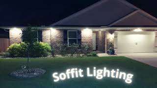 Adding soffit lighting to home Electrician Ocean Springs PJR Electric [upl. by Paulson]